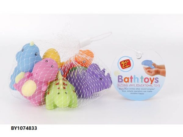 BY1074833- Bath dino squize water  6pcs